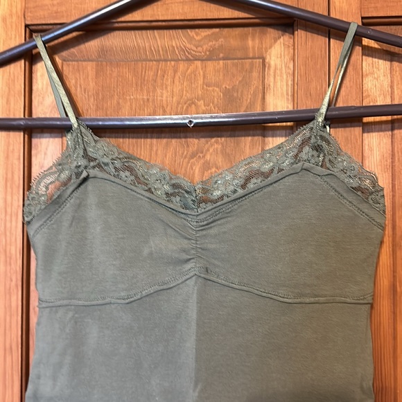 Army Green Camisole Top Juniors - Picture 2 of 5